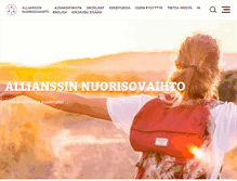 Tablet Screenshot of nuorisovaihto.fi